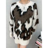 アニマルシャギーオーバーサイズニットトップス | EVRIS | 詳細画像44 