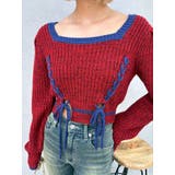 メランジバイカラーショートニットトップス | EVRIS | 詳細画像19 