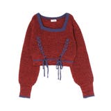 メランジバイカラーショートニットトップス | EVRIS | 詳細画像38 