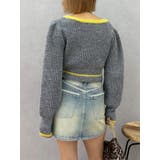 メランジバイカラーショートニットトップス | EVRIS | 詳細画像9 