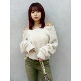 2WAYリボンシャギーニットカーディガン | EVRIS | 詳細画像16 