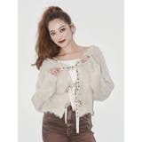 2WAYリボンシャギーニットカーディガン | EVRIS | 詳細画像3 