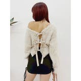 2WAYリボンシャギーニットカーディガン | EVRIS | 詳細画像9 