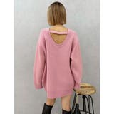 ワンポイントバックオープンニットトップス | EVRIS | 詳細画像30 