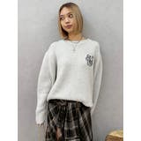 ワンポイントバックオープンニットトップス | EVRIS | 詳細画像40 