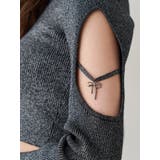 オープンアームラメチャームニットトップス | EVRIS | 詳細画像12 