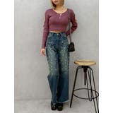 オープンアームラメチャームニットトップス | EVRIS | 詳細画像37 