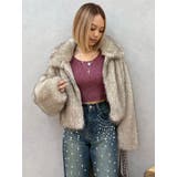 オープンアームラメチャームニットトップス | EVRIS | 詳細画像38 