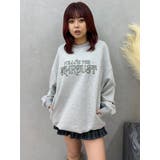 STARDUSTラインストーンBIGスウェットトップス | EVRIS | 詳細画像1