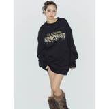 STARDUSTラインストーンBIGスウェットトップス | EVRIS | 詳細画像4