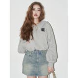 デニムワンポイントバルーンショートフーディ【セットアップ着用可能】 | EVRIS | 詳細画像2 