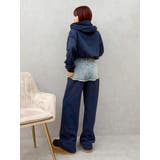 デニムワンポイントバルーンショートフーディ【セットアップ着用可能】 | EVRIS | 詳細画像20 