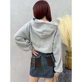 デニムワンポイントバルーンショートフーディ【セットアップ着用可能】 | EVRIS | 詳細画像24 