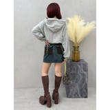 デニムワンポイントバルーンショートフーディ【セットアップ着用可能】 | EVRIS | 詳細画像25 