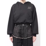 デニムワンポイントバルーンショートフーディ【セットアップ着用可能】 | EVRIS | 詳細画像32 