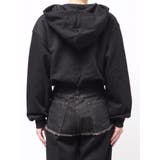 デニムワンポイントバルーンショートフーディ【セットアップ着用可能】 | EVRIS | 詳細画像34 