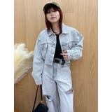 ヴィンテージライクカラーデニムブルゾン【セットアップ着用可能】 | EVRIS | 詳細画像10 