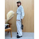 ヴィンテージライクカラーデニムブルゾン【セットアップ着用可能】 | EVRIS | 詳細画像12 