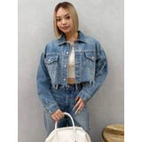 ヴィンテージライクカラーデニムブルゾン【セットアップ着用可能】 | EVRIS | 詳細画像22 