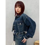 ヴィンテージライクカラーデニムブルゾン【セットアップ着用可能】 | EVRIS | 詳細画像34 