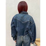 ヴィンテージライクカラーデニムブルゾン【セットアップ着用可能】 | EVRIS | 詳細画像35 