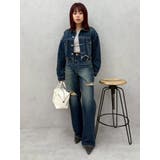 ヴィンテージライクカラーデニムブルゾン【セットアップ着用可能】 | EVRIS | 詳細画像36 