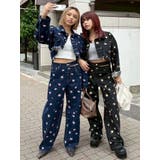 Embroideryデニムブルゾン【セットアップ着用可能】 | EVRIS | 詳細画像12 