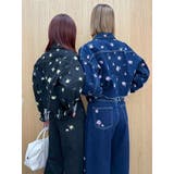 Embroideryデニムブルゾン【セットアップ着用可能】 | EVRIS | 詳細画像13 