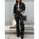 Embroideryデニムブルゾン【セットアップ着用可能】 | EVRIS | 詳細画像19 