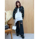 Embroideryデニムブルゾン【セットアップ着用可能】 | EVRIS | 詳細画像26 