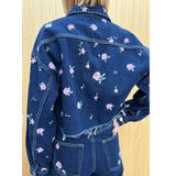 Embroideryデニムブルゾン【セットアップ着用可能】 | EVRIS | 詳細画像30 