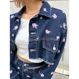 Embroideryデニムブルゾン【セットアップ着用可能】 | EVRIS | 詳細画像34 