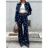 Embroideryデニムブルゾン【セットアップ着用可能】 | EVRIS | 詳細画像37 