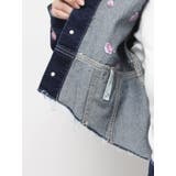 Embroideryデニムブルゾン【セットアップ着用可能】 | EVRIS | 詳細画像43 