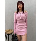 レイヤードホルターネックミニワンピース | EVRIS | 詳細画像23 