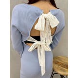 バックリボンロングニットワンピース | EVRIS | 詳細画像11