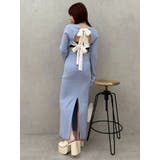 バックリボンロングニットワンピース | EVRIS | 詳細画像16