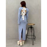 バックリボンロングニットワンピース | EVRIS | 詳細画像17