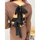 バックリボンロングニットワンピース | EVRIS | 詳細画像18