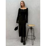 バックリボンロングニットワンピース | EVRIS | 詳細画像28