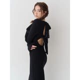 バックリボンロングニットワンピース | EVRIS | 詳細画像4