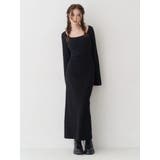 バックリボンロングニットワンピース | EVRIS | 詳細画像6