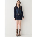 ストレッチデニムシャツミニワンピース | EVRIS | 詳細画像2 