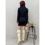 ストレッチデニムシャツミニワンピース | EVRIS | 詳細画像37 