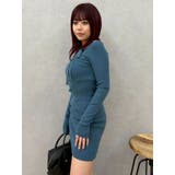 カットアウトニットミニワンピース | EVRIS | 詳細画像32 