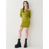 カットアウトニットミニワンピース | EVRIS | 詳細画像8 