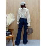 フロントリボンレースクロップドシャツ | EVRIS | 詳細画像12 