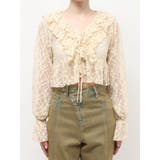 フロントリボンレースクロップドシャツ | EVRIS | 詳細画像20 