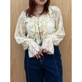 フロントリボンレースクロップドシャツ | EVRIS | 詳細画像9 