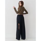 レースドッキングダメージスウェットワイドパンツ【セットアップ着用可能】 | EVRIS | 詳細画像15 